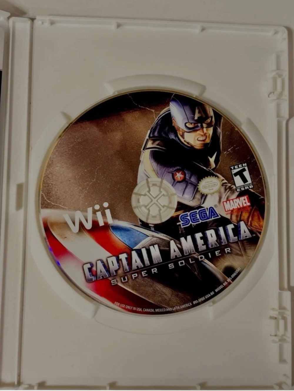 Sega Captain America Super Soldier Nintendo Wii Complete CIB Manual Included
